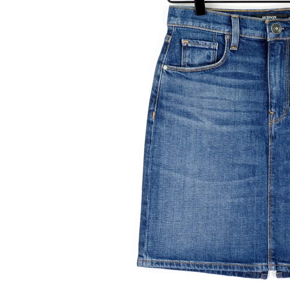 HUDSON JEANS LuLu High Rise Mini Denim Skirt NWT
